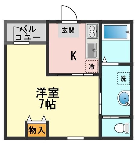拡大写真:SCENE+京成小岩 2階202の間取り