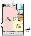 シティハイムベータの間取図