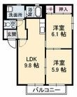 バリュージュローズ B棟の間取図