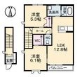 シャーメゾンサンパティオの間取図