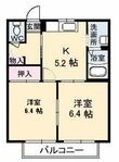 シャーメゾン江汐B棟の間取図