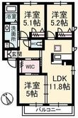 シャーメゾン東陽Ｂの間取図
