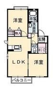 シャーメゾンヴェルジュールⅠ棟の間取図
