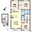 シャーメゾン中野開作A棟の間取図