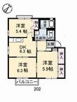 シャルマンA棟の間取図