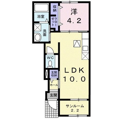 拡大写真:司レジデンス 1階102の間取り