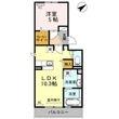 セジュール鵬舟Ⅴの間取図
