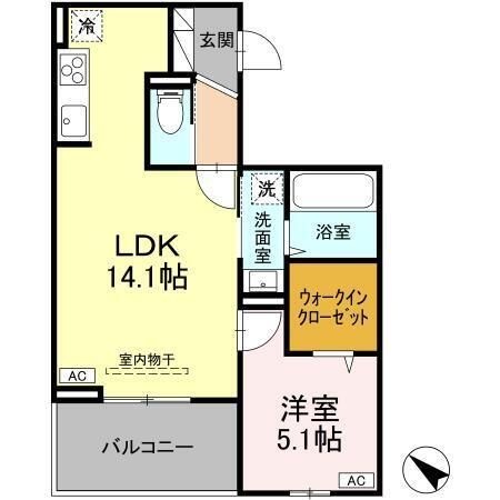 拡大写真:セントラルヒルズ 2階202の間取り