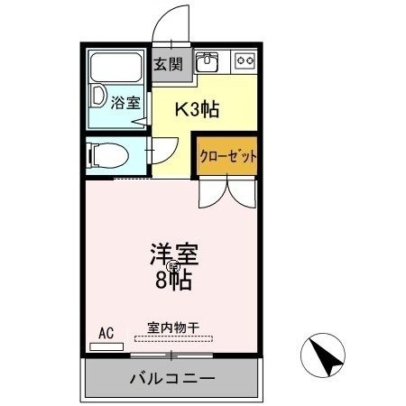 拡大写真:エステート野原 1階102の間取り