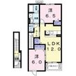ガーデンヒルズBの間取図