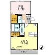 セジュール鵬舟オッツⅢの間取図