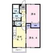 ビーチハイムkiwa Bの間取図