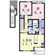 フローラ大小路Aの間取図