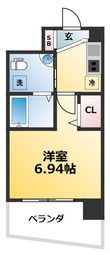 セレニテ江坂ルフレの間取図