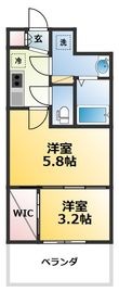 セレニテ江坂ルフレの間取図