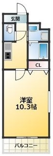 フジパレス千林大宮Ⅲ番館の間取図