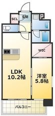 グランカーサ新大阪SOUTHの間取図