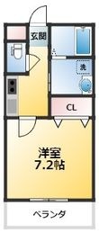 プルメリア東正雀の間取図
