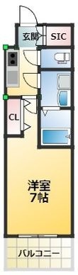 レジュールアッシュ塚本レジデンスの間取図