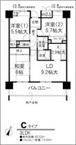 プロミネントコートの間取図
