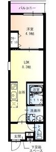 フジパレス上新庄駅北1番館の間取図