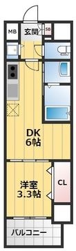 エスタート塚本の間取図