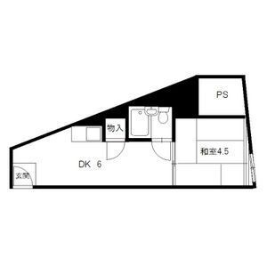 拡大写真：レジャープラザEIWA 5階501の間取り