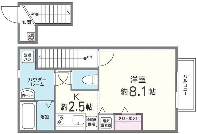 拡大写真:ブレーブエムズ 2階202の間取り