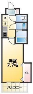 Luxe新大阪EAST1の間取図