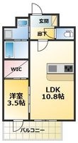 写真:Alivis三国本町 2階201の間取図