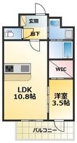 写真:Alivis三国本町 2階204の間取図