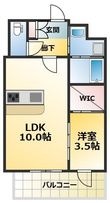 写真:Alivis三国本町 10階1002の間取図