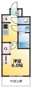 写真:プレリスNEO大阪十三エルヴィオン 5階503の間取図