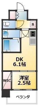 拡大写真:プレリスNEO大阪十三エルヴィオン 7階701の間取り