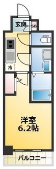 写真:CREST TAPP 庄内 6階604の間取図