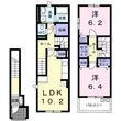 讃良レジデンスの間取図