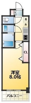 Luxe新大阪EAST1の間取図