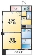 アーバンフラッツ西中島の間取図