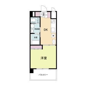 拡大写真:アールエスフラッツ 8階807の間取り