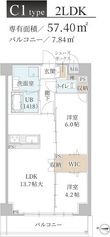 トリニティ豊中本町の間取図