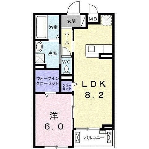 拡大写真:ドゥーヴル ボヌール 寺方錦通 3階303の間取り
