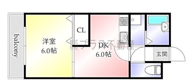 拡大写真:D.roomII 2階205の間取り