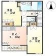 写真：ヴィラージュ新木屋瀬2階の間取図