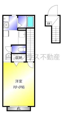 拡大写真：シャトレーヌII 2階207の間取り