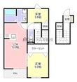 Seven Stars知古Aの間取図