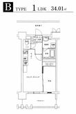 セントフォールTATEIWAの間取図