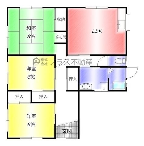 拡大写真:山部戸建 1階K1の間取り