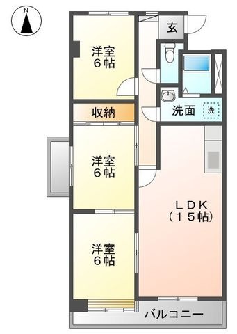 拡大写真:サンロレンツォ 5階5Aの間取り