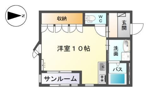 拡大写真:イーストサイド Ⅲ 1階101の間取り