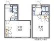 レオパレスWOOD中野の間取図